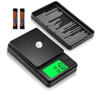 TNOMSNO 0.01g/1000g Báscula de Precisión, Mini Báscula de Precisión con Pantalla LCD Báscula de Bolsillo 7 Unidades Función de Tara Balanzas de Portátiles Multifuncional para Joyas Café