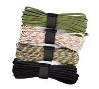 TNOMSNO 4 Piezas Paracord 4mm, Cuerda Paracord de Nylon 4mmx10m Paracord 7 Core Hebras 100% Cuerda Nylon Capacidad de Carga 250 kg para Camping Escalada Pulseras DIY Paracord