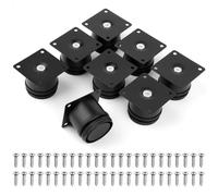 TNOMSNO 8 Piezas Patas para Muebles, 50mm Patas para Muebles Regulables Patas Regulables con 48 Tornillos, Altura regulable 0-15mm, Patas para Sofas para Mesas, Armarios de Cocina, Camas, Escritorios.