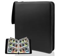 TNOMSNO Álbum de para Cartas, 50 Páginas 900 Cartas Álbum de Cartas Coleccionables, Transparente e Impermeable Carpeta de Tarjetas, Álbum de Recortes para Tarjetas