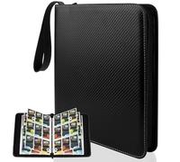 TNOMSNO Álbum de para Cartas, 50 Páginas 900 Cartas Álbum de Cartas Coleccionables, Transparente e Impermeable Carpeta de Tarjetas, Álbum de Recortes para Tarjetas