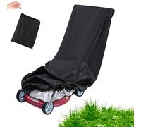 TNOMSNO Cubierta para Cortacésped, Oxford 210D Funda para Cortacésped Funda para Cortacésped, Cubierta Protectora para Cortacésped Exterior Organizador con Cordón (195 x 112 x 66 cm)