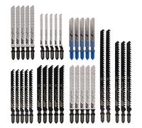 TNOMSNO Juego de cuchillas para sierra de calar - 8 modelos y 35 piezas para madera, plástico y metal