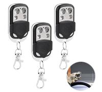 TNOMSNO Mando a distancia para portón automático, 3 frecuencias, 433,92 MHz, universal, 4 botones, color negro