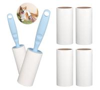 TNOMSNO Quita Pelos Mascota, Rodillo Quitapelos con 6 Rollos y 2 Dispensadores, Quita Pelusas Ropa, Rodillo Quitapelusas para Quitar Polvo, Ropa, Muebles, Alfombras, los Pelos de Gato y Perro