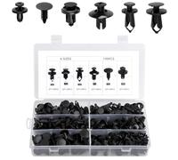 TNOMSNO Remaches de Plástico, 190 Piezas Chinchetas Techo Coche Universales Grapas Coche, Clips de Fijación para Coche para Parachoques, Guardabarros, Pasador de Empuje