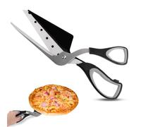 TNOMSNO Tijeras para Pizza, Tijeras Pizza Cortador de Pizza Cortador de Pizza de Acero Inoxidable, 27.5CM Tijeras de Cocina Multifuncionales para Cortar Pizza, Pasta y Tartas (Rojo)