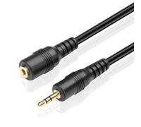 TNP Cable de Extensión 2.5 mm Adaptador Macho a Hembra Expansor de Audio Estéreo Subminiatura Enchufe Jack Adaptador Cable Alámbrico Enchufe Conector para Auriculares Micrófono de Móviles (5M)
