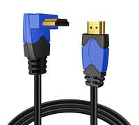 TNP Cable HDMI 4K Ángulo Recto 270 Grados (4,5 m) - Cable HDMI de Alta Velocidad Azul 18 Gbps 4K 60Hz HDR 2K 2160p 1080p 1440p 3D ARC/eARC Ethernet para Videojuegos Xbox One X PS4 Pro & Apple TV HDTV