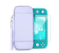 TNP Funda de Transporte para Nintendo Switch Lite, Morado - Kawaii Lindo Estuche portátil de Viaje, Bolsa Protectora para niñas con Protector de Pantalla, Soporte para 10 Cartuchos de Juegos