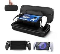 TNP - Funda de transporte para PlayStation Portal, bolsa de viaje portátil para PS5 con funda protectora de silicona y 2 protectores de pantalla, a prueba de golpes y anticolisión