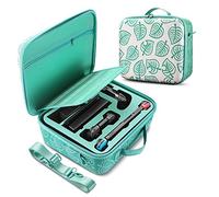 TNP Funda de Transporte y Viaje para Nintendo Switch / Lite Animal Crossing, Case Portátil de Almacenamiento con Correa para Accesorios, Estuche Protector de EVA para Joy-Cons, Cables, Cartucho, Negro
