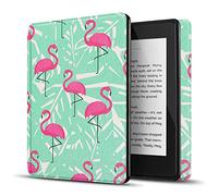 TNP Funda para Amazon Kindle Paperwhite 10.ª generacion de Cuero, 6 Pulgadas, Funda Protectora para Kindle Paperwhite 10 generacion con función de Auto-sueño para E-Reader, Flamenco