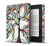 TNP Funda para Amazon Kindle Paperwhite 10.ª generacion de Cuero, 6 Pulgadas, Funda Protectora para Kindle Paperwhite 10 generacion con función de Auto-sueño para E-Reader, árbol de Amor y Vida