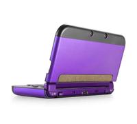 TNP Funda protectora para New Nintendo 3DS XL LL 2015, carcasa de aluminio y plástico para New Nintendo 3DS XL LL, protección del riesgo de arañazos, protectora de pantalla, color morado