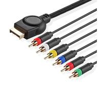 TNP PS2 - Cable componente premium YPbPr de vídeo RCA AV para PlayStation 2/3 (PS2/PS3)