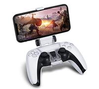 TNP PS5 Controller Phone Mount - Universal Phone Controller Mount for Playstation DualSense Controller - Adjustable Viewing Angle Mobile Gaming Clip for PS Remote Play
