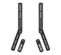 TNP Soporte de barra de sonido debajo del televisor o superior, kit de montaje universal para barra de sonido con placas de extensión giratorias ajustables y desmontables compatible con LG, Vizio