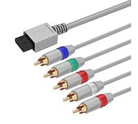 TNP Wii/Wii U Component Cable - 5 RCA Video & RCA Stereo Audio AV Cable Compatible con Nintendo Wii y Wii U a HDTV EDTV de alta definición [Nintendo Wii] [Nintendo Wii U]