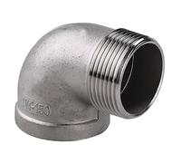 TNPLKIUYT 304 316 Acero inoxidable Codo de 90 grados NPT Rosca macho hembra 150LB 1/8 pulgada a 4 pulgadas NPT(Npt 2-1/2 Inch Dn65 304 1pcs)