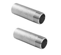 TNPLKIUYT Acoplador de rosca macho NPT 304 316L Acero inoxidable 64 KG Alta presión 100 mm 1/8-4 pulgadas(Npt 1/8 Inch 304 100mm Long 2pcs)