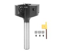 TNPLKIUYT Broca de alerón con inserción de vástago de 8mm, 3 flautas, insertos de carburo reemplazables de 1-1/4 pulgadas for CNC