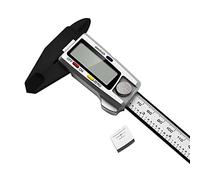 TNPLKIUYT Calibrador a vernier electrónico de plástico, pantalla Digital con botón tricolor de 0-150mm
