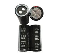 TNPLKIUYT Condensador electrolítico de aluminio 470UF 420V 25x55 450V 400V Paquete de 1-20 PCS(2PCS)