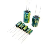 TNPLKIUYT Condensador Electrolitico De Aluminio Pack De 2 18X30 400V 100uF 400V 120uF 450V 100uF Verde(450v100uf 2PCS)