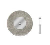 TNPLKIUYT Disco de corte, Disco de corte de diamante, muela abrasiva, 50/60 mm, plata, vástago de 3 mm, broca(60mm)