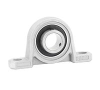 TNPLKIUYT Rodamiento de bloque de almohadilla, 1 pieza de cojinete de bolas de bloque de almohada de aleación de zinc con orificio interior de 8-30 mm, montaje vertical y horizontal(Kp003 17mm)