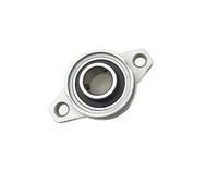 TNPLKIUYT Rodamiento de bloque de almohadilla, 1 soporte de eje lineal horizontal con cojinete de brida de bloque de almohada de aleación de zinc en varios tamaños(Horizontal 25mm)