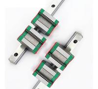 TNPLKIUYT Rodamiento de bloque de almohadilla, Bloque deslizante de riel lineal en miniatura MGN9 (paquete de 6, varios tamaños)(MGN9H,500mm)