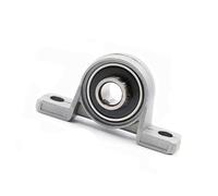 TNPLKIUYT Rodamiento de bloque de almohadilla, Cojinete de bolas de aleación de zinc, diámetro interior de 8-30 mm, vertical y horizontal(Vertical 17mm)