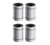 TNPLKIUYT Rodamiento de bloque de almohadilla, Paquete de 4 rodamientos for ejes de riel lineal LM6UU a LM16UU en varios tamaños(4Pcs LM6UU)