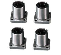 TNPLKIUYT Rodamiento de bloque de almohadilla, Rodamientos lineales de brida cuadrada (paquete de 4) LMK6UU a LMK30UU, bujes de bolas for eje de varios tamaños(LMK6UU (6x12x19))