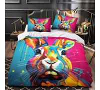 TNSGHAVED Arte de la Serpiente Verde Funda de Edredón con Fundas de Almohada 3 Piezas Estampado 3D Cierre de Lavables Ilustración estilizada de Reptil Funda Edredon for Familia Double（200x200cm）