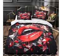 TNSGHAVED Guerrero Red Bull Funda de Edredón Juego de 3 Piezas Estampado 3D Cierre de Cremallera Oculta Incluye Fundas de Almohada Ilustración Digital Funda Edredon for Adultos Super King（260x220cm）