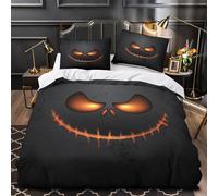 TNSGHAVED Murciélago de Halloween Funda de Edredón 3 Piezas Diseño 3D Incluye Fundas de Almohada Transpirable Obra de Arte mística gótica Funda Edredon for niños y niñas Super King（260x220cm）