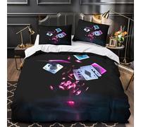 TNSGHAVED Perros Cane Corso Funda de Edredón Diseño 3D 3 Piezas Microfibra de poliéster Cremallera Oculta con Fundas de Almohada Antibacteriana Retrato Negro Funda Edredon for jóvenes King（220x240cm）