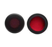 TNSLAND 2 Piezas Almohadillas de Repuesto - Cojines de Proteína de Cuero y Espuma Viscoelástica, Compatibles con Jabra Evolve2 65, Repuesto para Auriculares y Cascos