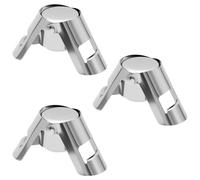 TNSLAND 3PCS Tapón Champán de Acero Inoxidable, Cierre Hermético Champán con Silicona Alimentaria, Reutilizable para Botellas de Vino Espumoso, Champagne, Ideal para Fiesta, Boda y Cocina