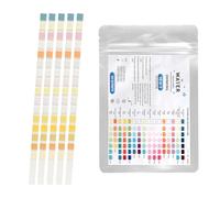 TNSLAND 50x 16 en 1 Tiras Reactivas para Agua Potable, Tiras Reactivas para Medir La Dureza del Agua, AnáLisis de PH, Plomo, Hierro, Etc., Aptas para Agua del Grifo DoméStica, Acuarios Y Piscinas