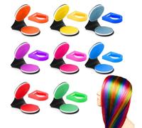 TNSLAND 8 Piezas de Tinte de Pelo Lavable, Tiza Temporal de Colores para Niños, DIY Fiesta Cumpleaños Navidad Halloween