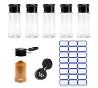 TNSLAND Juego 6 Piezas100ml Botes Especias Transparentes