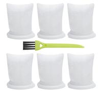TNSLAND Juego de 6 Filtros Vorwerk Kobold VC100 - Filtro Lavable y Reutilizable con Cepillo de Limpieza- Compatible con Repuesto Aspiradora de Mano Vorwerk, Duradero y Eficiente