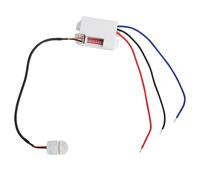TNSLAND Mini Sensor de Movimiento 230v Empotrable con Instrucciones, 360° Detector de Movimiento Exterior Interior IP20, Sensor Infrarrojo LED de Sensibilidad de Tiempo Ajustable
