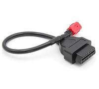 TNSLAND OBD2 Cable de diagnóstico adaptador de 6 pines, 33 cm, dispositivo de diagnóstico de motocicleta para Honda Suzuki, adaptador de enchufe y detección de errores, cable OBD2 resistente para