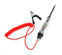 TNSLAND Probador de Voltaje 4-120V DC de Circuito Automotriz Comprobador de Tensión con Pantalla Digital LED Cable de Resorte y Clip de Cocodrilo para Camión Coche Motocicleta