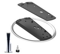 TNSLAND Soporte Vertical para Videoconsolas PS5 Slim Disco y Edición Digital con Tornillo, Soporte Vertical Negro Compatible con Play Station 5 Slim Consola Accesorio